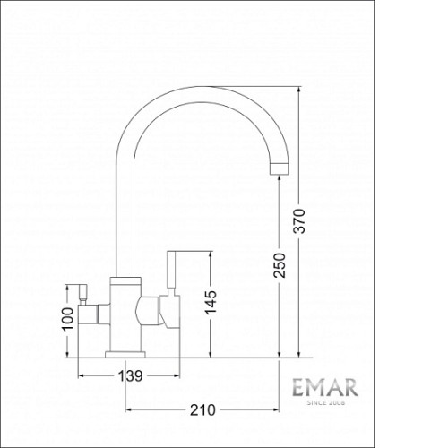 Смеситель EMAR ЕС-3007.4 Берилл