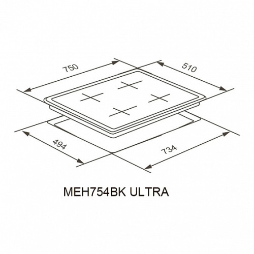 Варочная поверхность MEFERI MEH754BK ULTRA