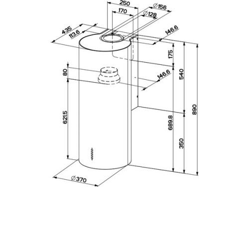 Вытяжка FABER CYLINDRA PLUS BK MATT A37 (335.0606.998)