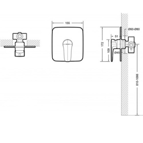 Смеситель BRAVAT Source PB8173218CP-ENG