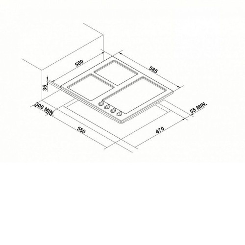Поверхность KORTING hg 695 ctx