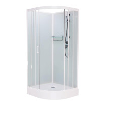 Душевая кабина FRANK F410 White без крыши низкий поддон