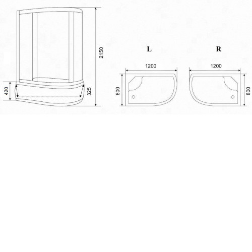 Душевая кабина PARLY EC1221R