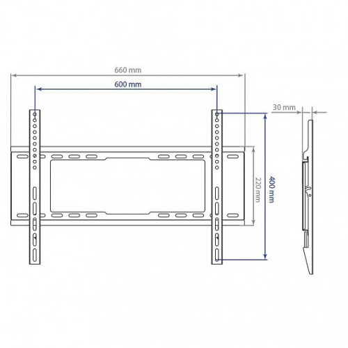 Кронштейн KROMAX IDEAL-101 черный 32 -90