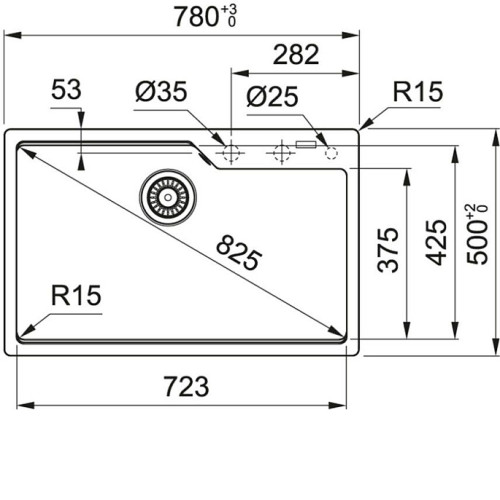 Кухонная мойка FRANKE UBG 610-72 черный матовый (114.0634.793)