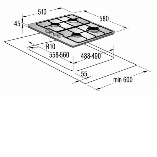 Поверхность GORENJE g 6n5 bx