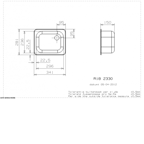 Кухонная мойка REGINOX r18 2330 lux osk (c/box)