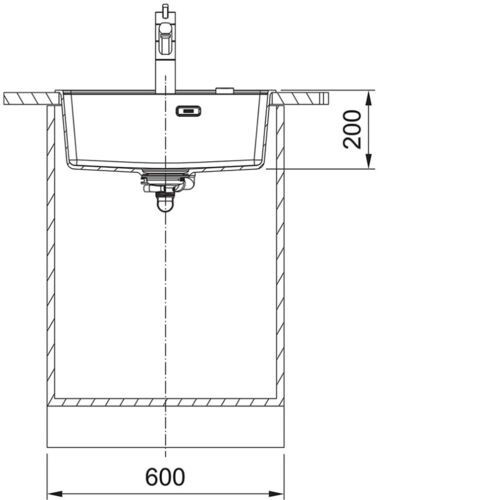 Кухонная мойка FRANKE MRG 610-52 чёрный матовый (114.0661.658)