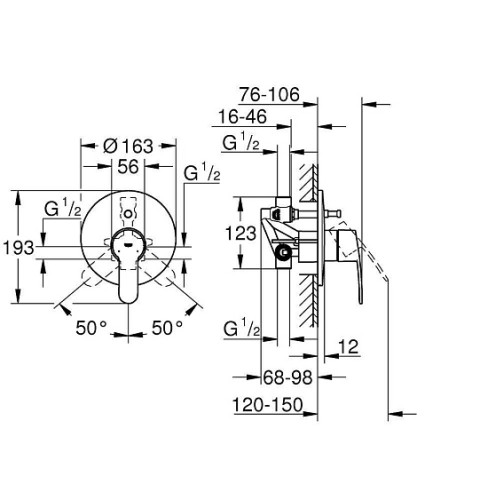 Смеситель GROHE Eurostyle Cosmopolitan 33637002