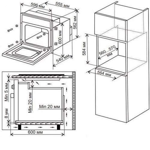 Духовой шкаф ELECTRONICSDELUXE 6009.05 ЭШВ-097