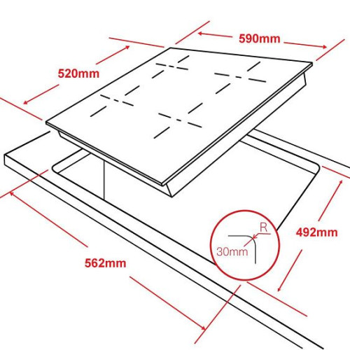 Варочная панель Ginzzu HCI-409