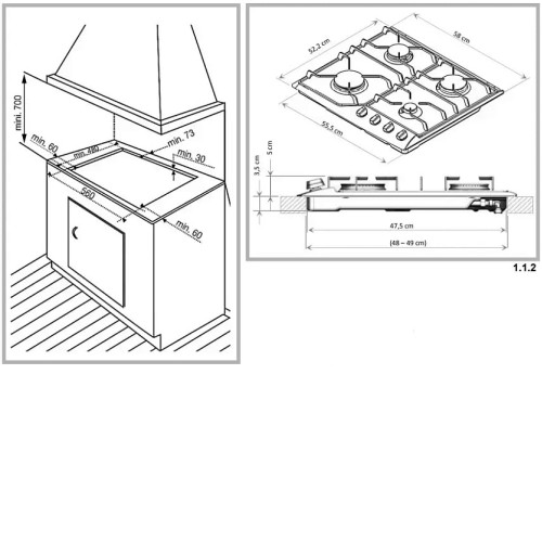 Варочная поверхность DE DIETRICH DPE7610B