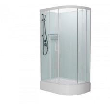 Душевая кабина FRANK F412/1L М White средний поддон без крыши матовое стекло Душевая кабина FRANK F412/1L М White средний поддон без крыши матовое стекло