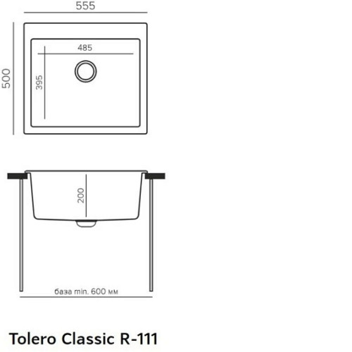 Кухонная мойка TOLERO R-111-102 сафари