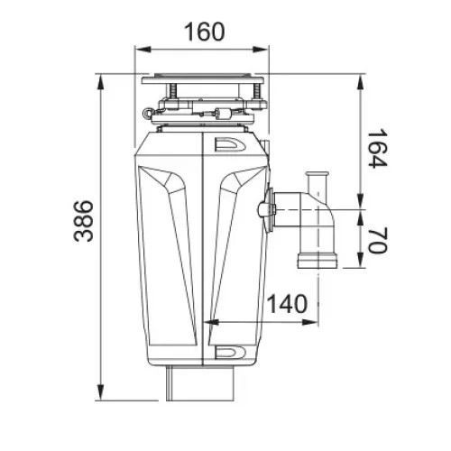 Измельчитель пищевых отходов FRANKE SLIM 75 (134.0715.096)