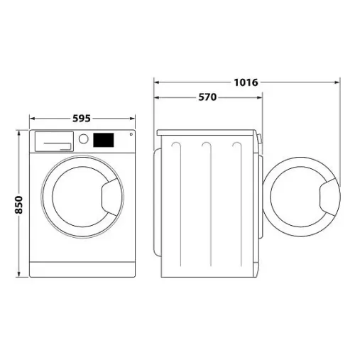 Стиральная машина WHIRLPOOL FFWDB864489SVEE