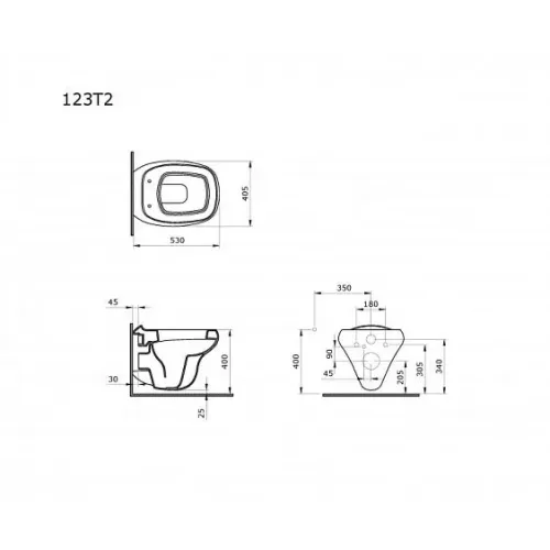 Унитаз AMBASSADOR Diamond 123T20501R