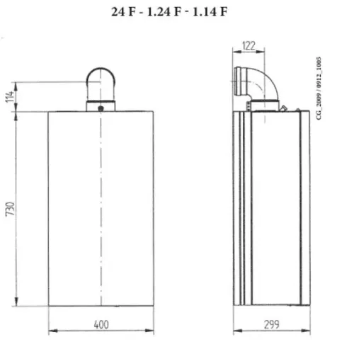 Газовый настенный котел BAXI eco four 1.14 f