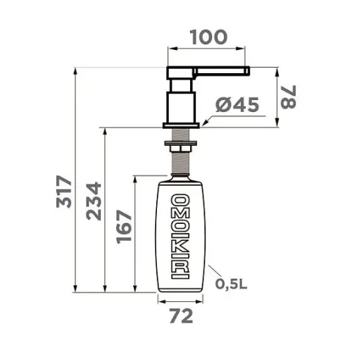 Дозатор OMOIKIRI OM-05-BN (4995076)