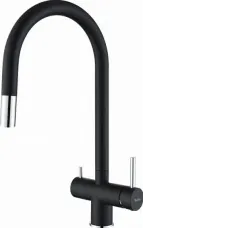 Смеситель RIVELATO Trevi nero cromo