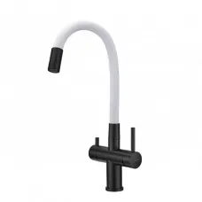 Смеситель MILACIO Ultra MCU.560.TBW Total Black/белый шланг Смеситель MILACIO Ultra MCU.560.TBW Total Black/белый шланг