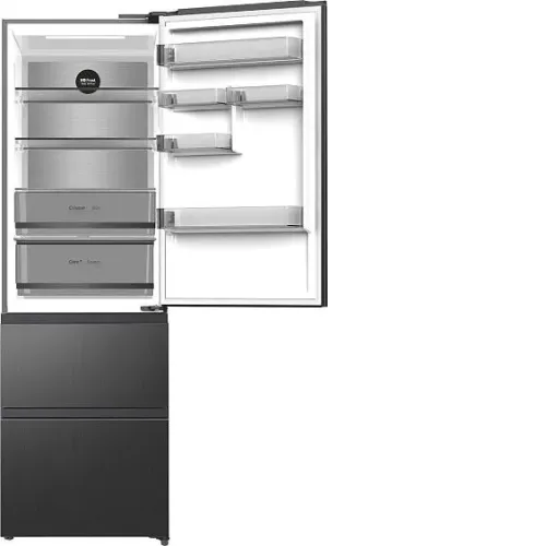 Холодильник WEISSGAUFF WFD 420 Total NoFrost Inverter Dark Inox