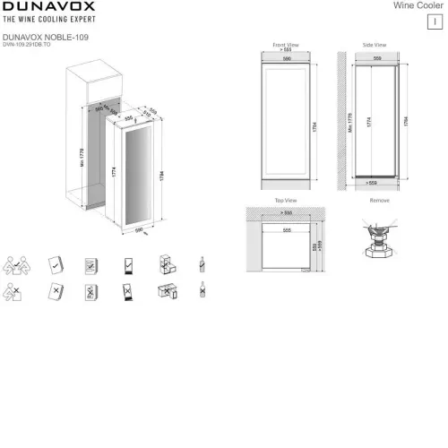 Винный шкаф DUNAVOX DVN-109.291DB.TO
