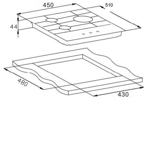 Варочная поверхность WEISSGAUFF HGG 451 WGH Nano Glass