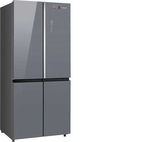 Холодильник WEISSGAUFF WCD 590 NoFrost Inverter Premium EcoFresh Dark Grey Glass