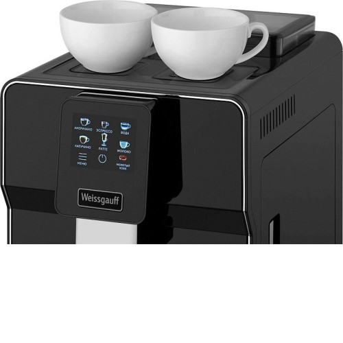 Кофемашина WEISSGAUFF WCM-330 TFT Touch Cappuccino Nero