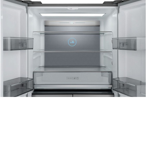 Холодильник WEISSGAUFF WCD 590 NoFrost Inverter Premium EcoFresh Dark Grey Glass