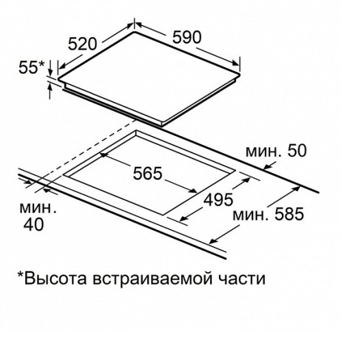 Варочная поверхность MAUNFELD CVI594SB2WHF Inverter