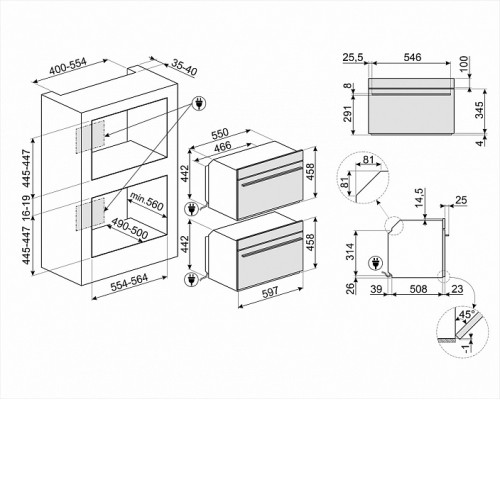 Духовой шкаф SMEG SO4104APG