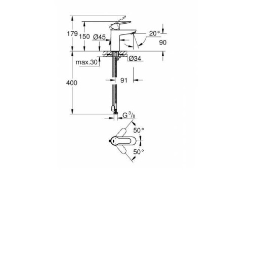 Смеситель GROHE BauEdge 23329000