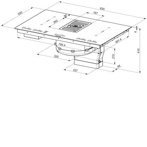 Варочная поверхность Faber GALILEO BK GLASS A830
