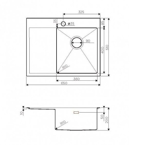 Кухонная мойка Omoikiri Akisame 65-LG-R (4973084)