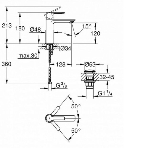 Смеситель GROHE Lineare 23106001
