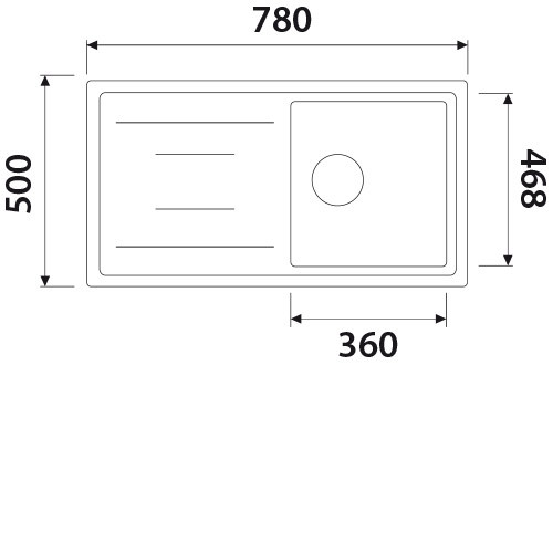 Кухонная мойка KAISER KGM-7850-SB