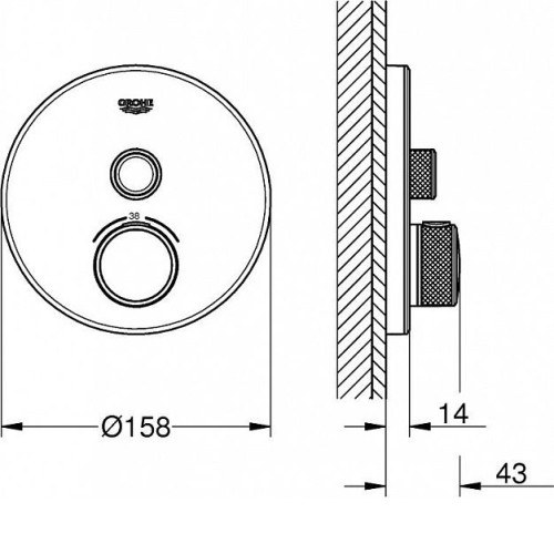 Термостат GROHE SmartControl 29150LS0