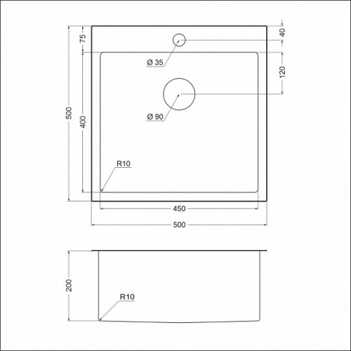 Кухонная мойка EMAR EMB-117A PVD Nano Dark