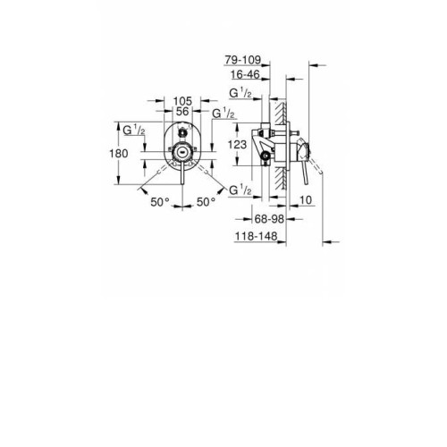 Смеситель GROHE BauClassic 29047000