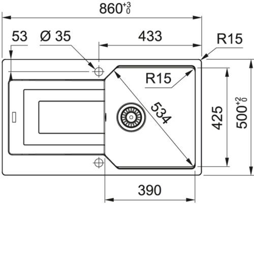 Кухонная мойка FRANKE UBG 611-86 черный матовый (114.0639.653)
