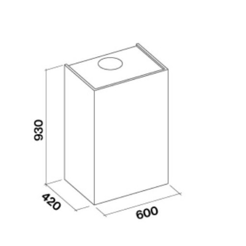 Вытяжка FALMEC Altair Steel 60 CVON60.E0P2#ZZZI491F