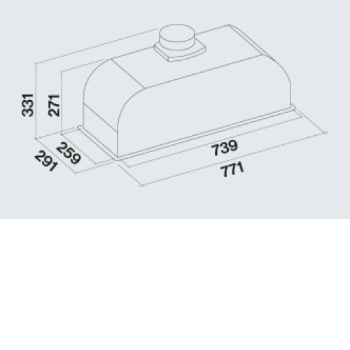 Вытяжка FALMEC GRUPPO INCASSO PLUS 70 IX (CGIW70.E26P2#EUI490F)