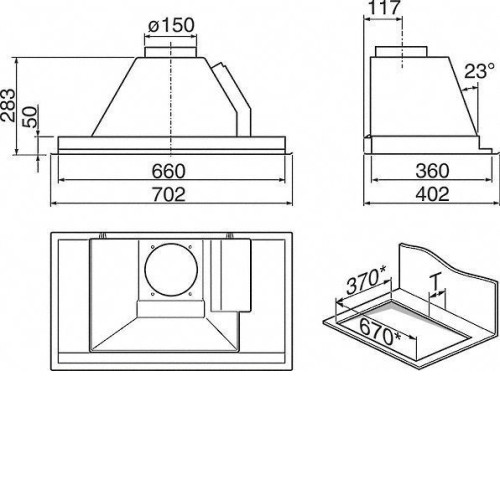 Вытяжка MIELE da 2270 ix