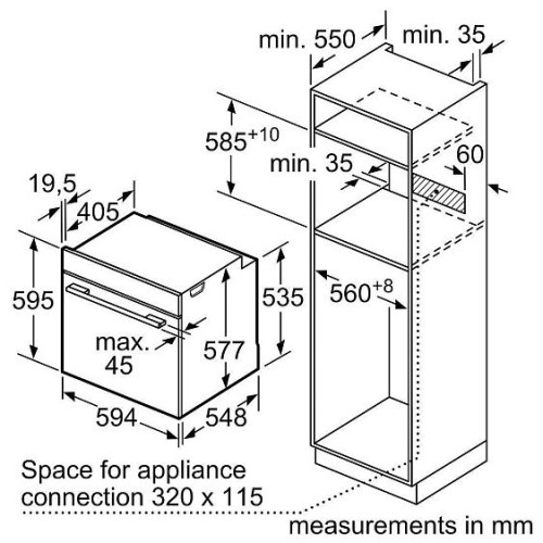 Духовой шкаф BOSCH HBG675BS1
