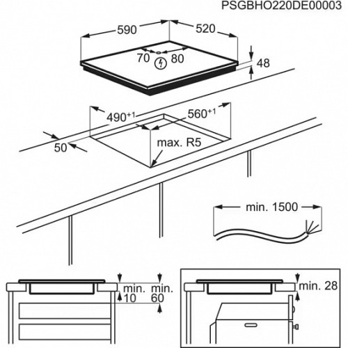 Варочная поверхность ELECTROLUX LIB60424CK