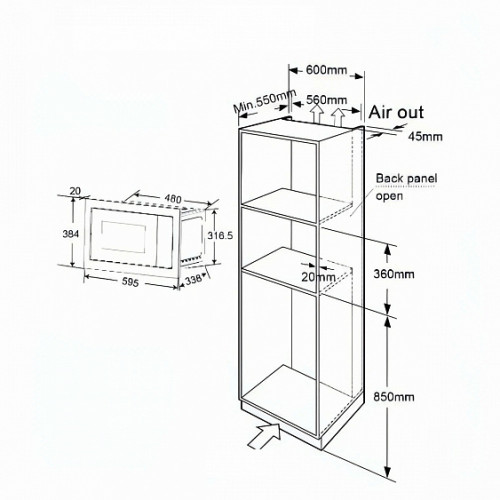 Микроволновая печь THOMSON BMO10-S2102