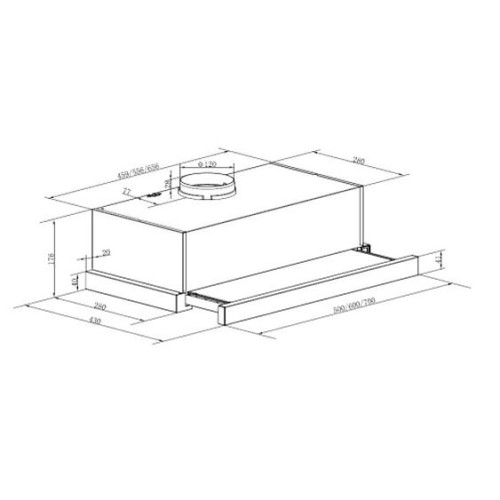 Вытяжка HOMSair FLAT 60 Glass черный