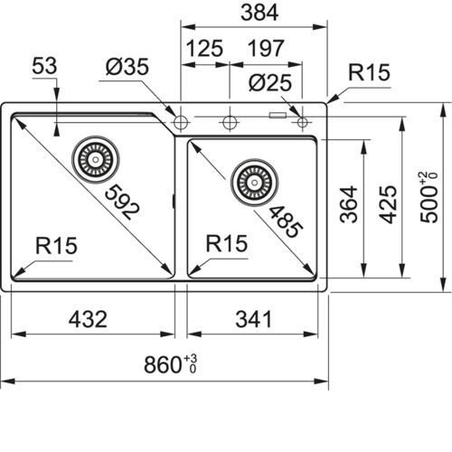 Кухонная мойка FRANKE UBG 620-86 серый (114.0582.295)